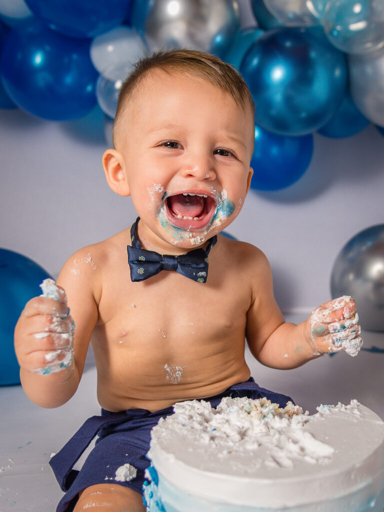 smash cake azul