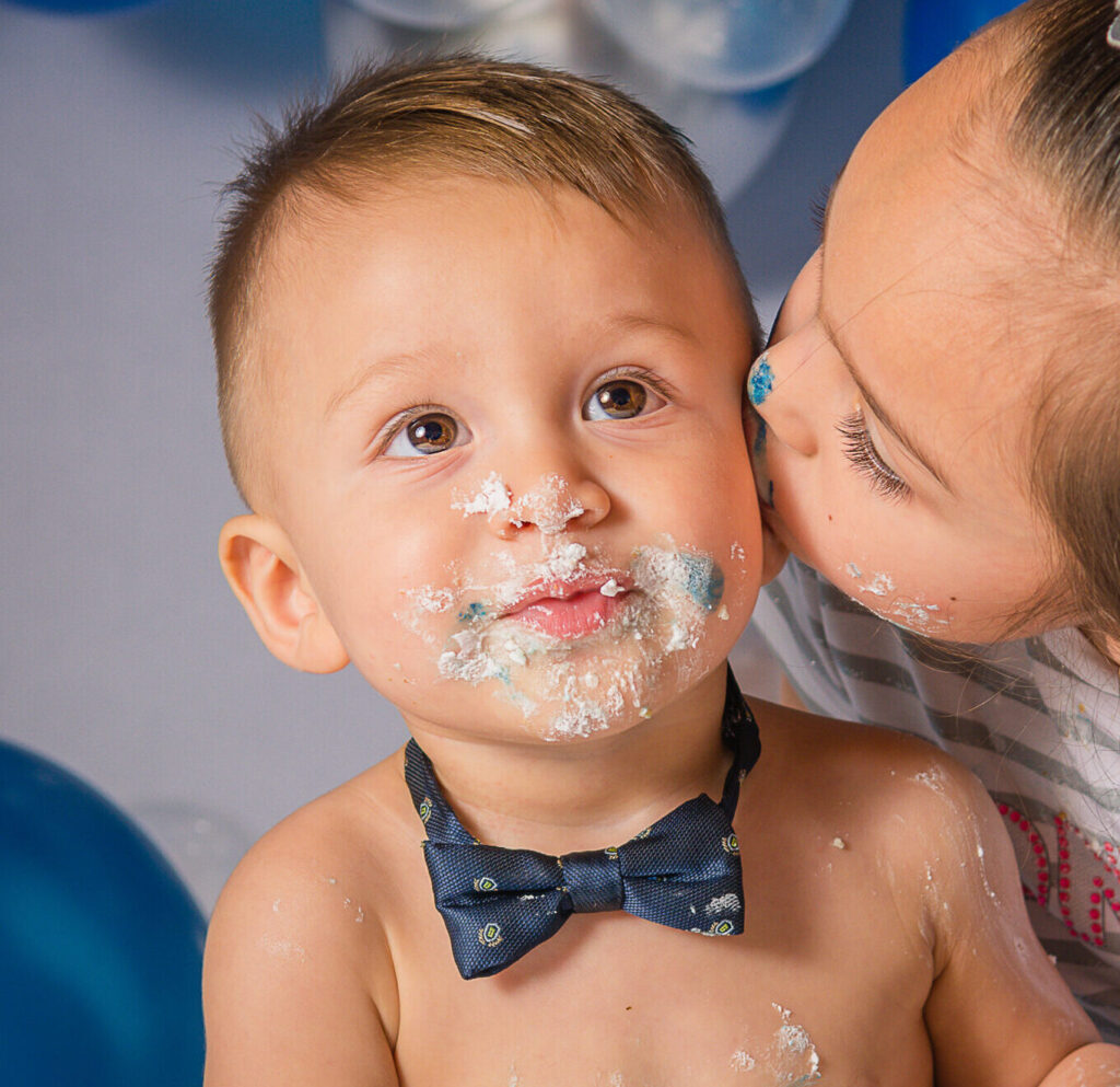 smash cake azul
